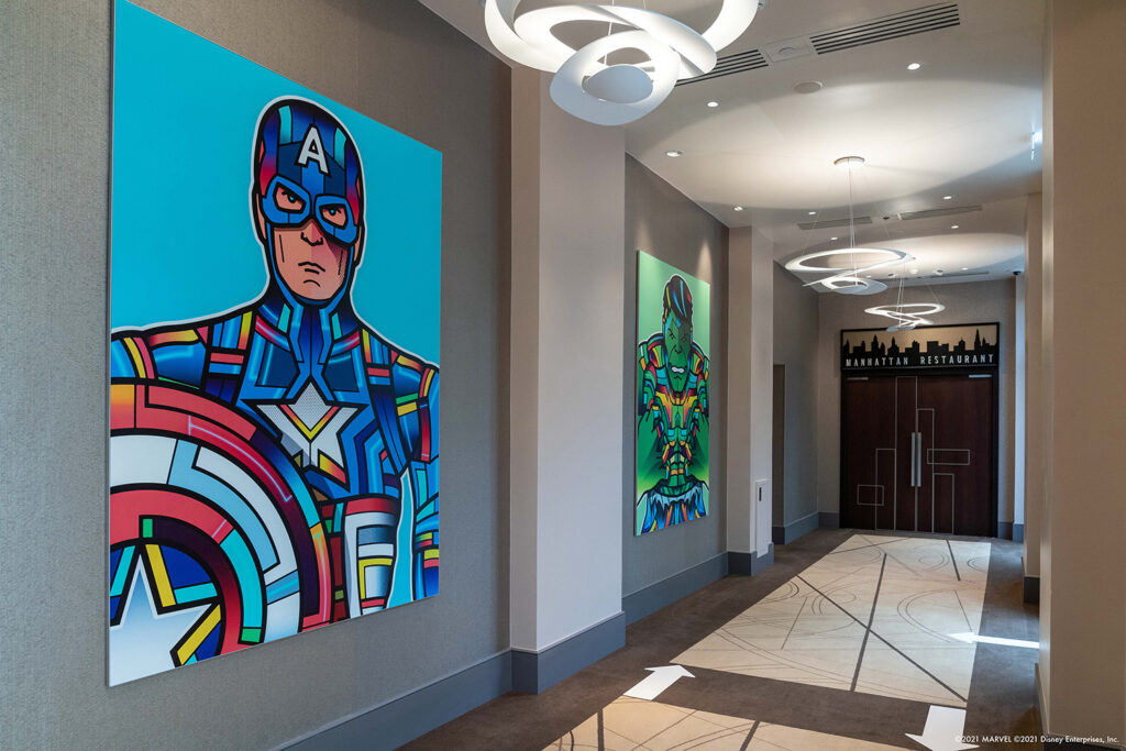 disneyland paris marvel art hotel new york