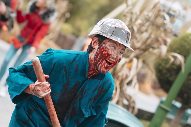 walibi belgien halloween 2021 mineblast